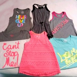 6 piece Bundle Girls 7-8 tanks, tees, romper